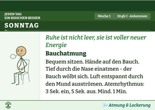 Beispiel-Kalenderblatt aus der PDF-Version