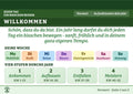 Zwei Bewegungskalender der Fit-im-Alter-Edition — für beide Eltern